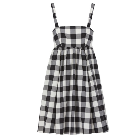 ♠️💃 kate spade Gingham Al Fresco Mini Dress, Black Multi - Picture 7 of 7